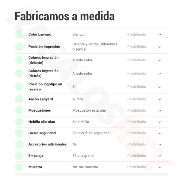 Lanyard Poliéster Sublimación