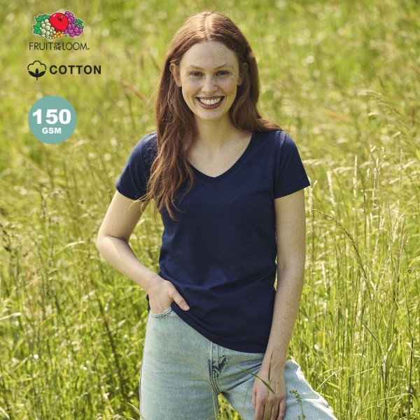 Camiseta Mujer Color Iconic V-Neck - 1327FUCSIXS - 1327 MKT