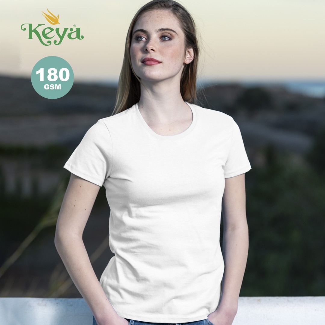 Camiseta Mujer Blanca Keya WCS180 - 5869BLAS - 5869 MKT