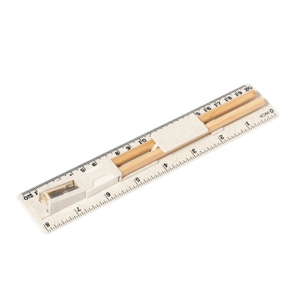 Set Frensi - Lápices, regla, goma y sacapuntas