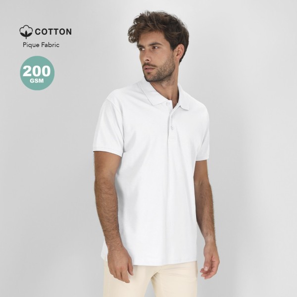 Polo Adulto Blanco CHAPLIN - 21838S/T MKT - Ref. 21838 Makito