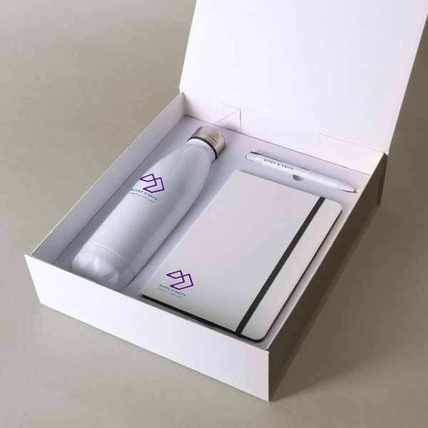 Set MIRANA (botella, libreta y bolígrafo)