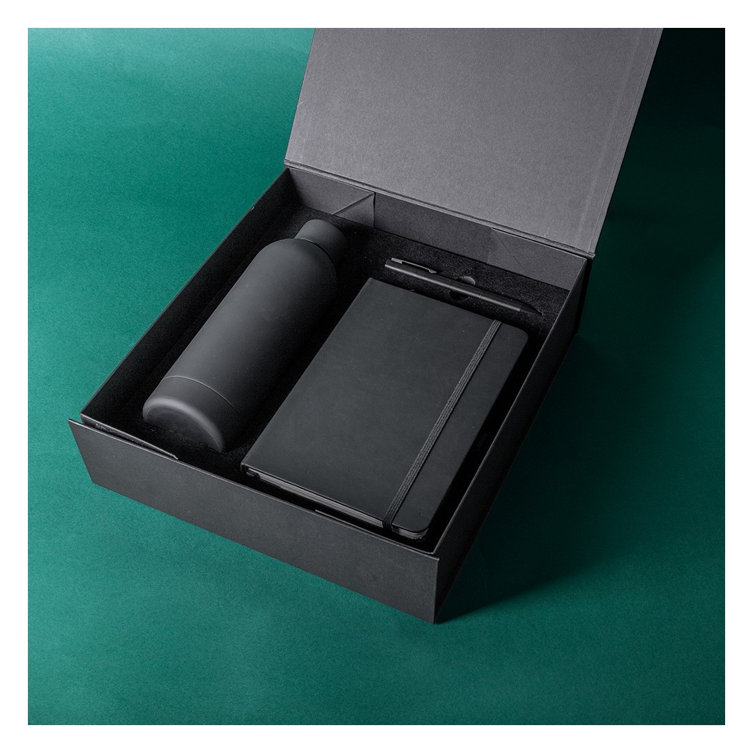 Set OFFICE (botella, libreta y bolígrafo)