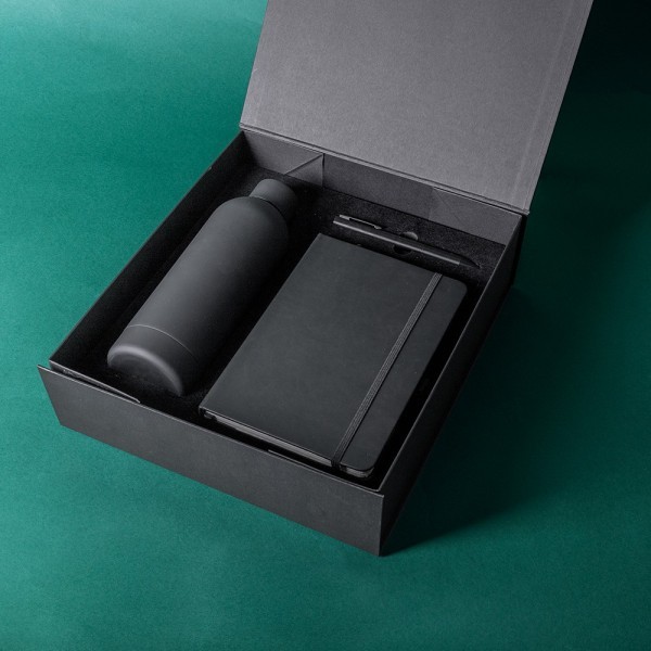 Set OFFICE (botella, libreta y bolígrafo)