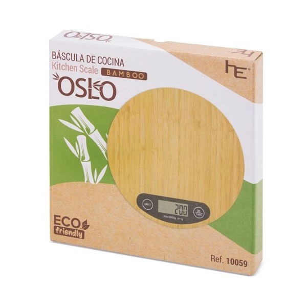Báscula Cocina Bambú OSLO