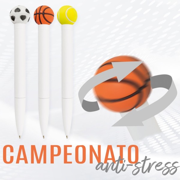 Bolígrafo Deportivo Antiestrés CAMPEONATO - Ref.  Cifra