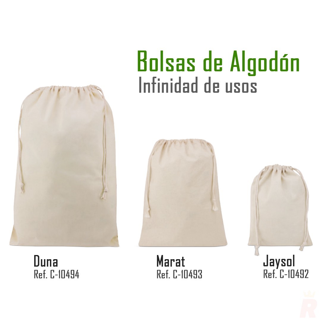 Bolsa Ajustable Algodón DUNA 60x44 cm