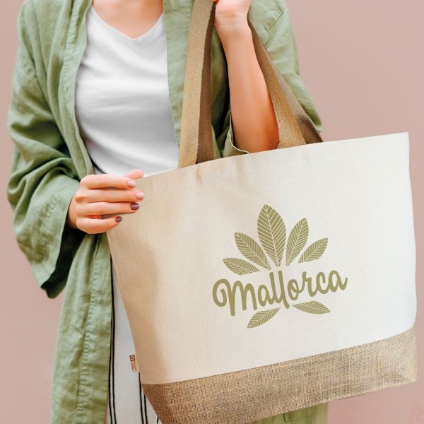 Bolsa Algodón y Yute MISHA - Ref. 10786 Cifra