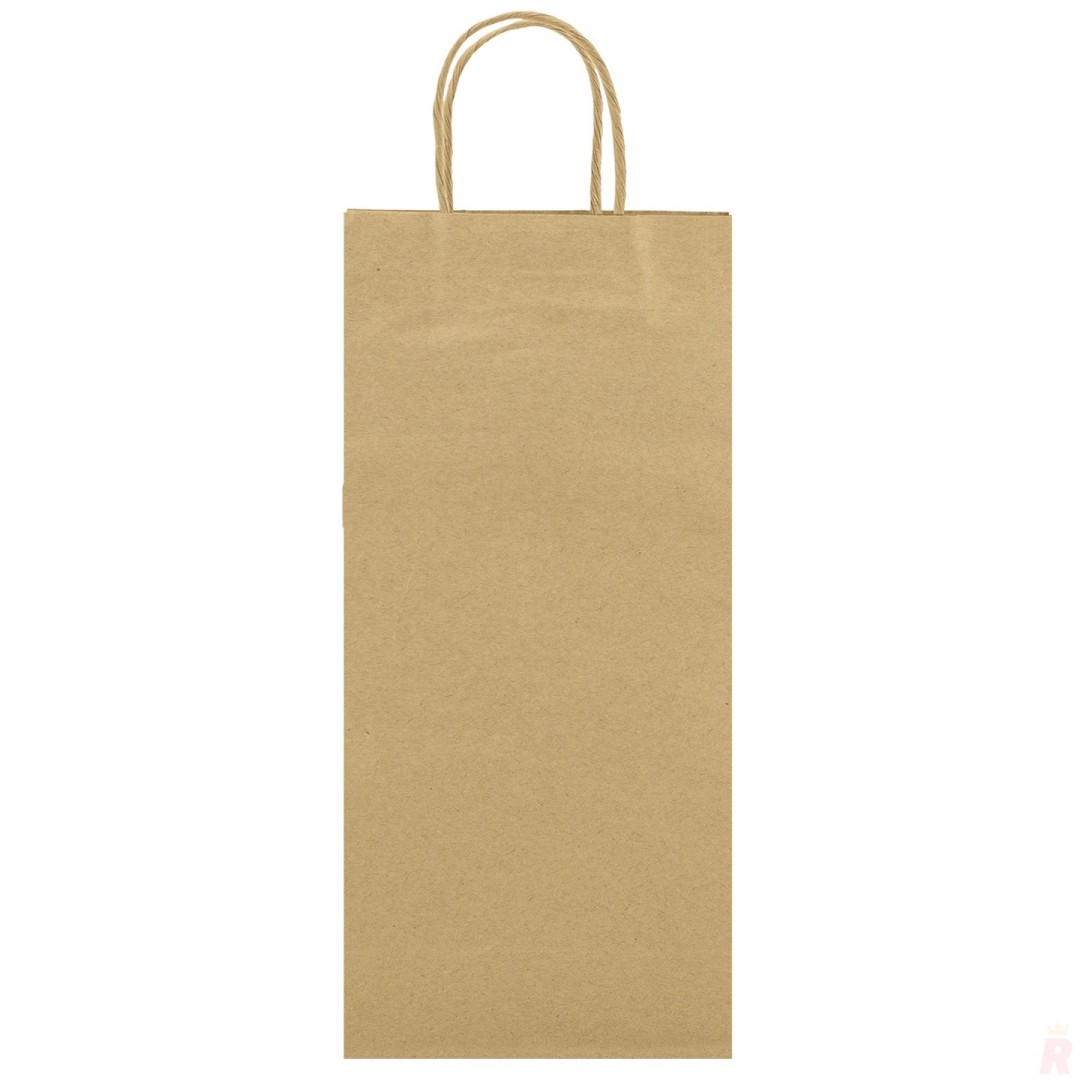 Bolsa Papel 2 Botellas TOWER 18x39x8 cm