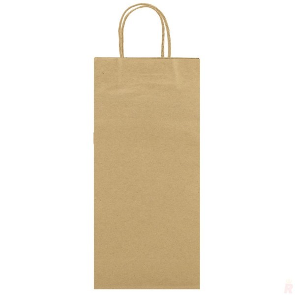 Bolsa Papel 2 Botellas TOWER 18x39x8 cm