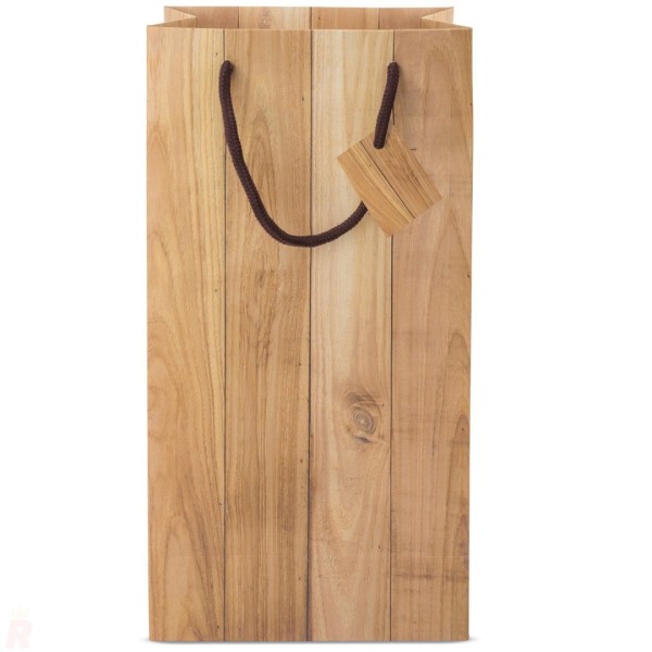 Bolsa Papel Efecto Madera 2 Botellas ABETO - Ref. 10681 Cifra 2