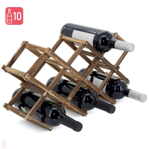 Botellero Madera 10 Botellas RAK - Ref. 10033 Cifra