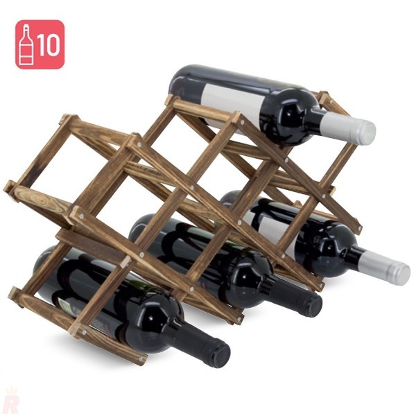 Botellero Madera 10 Botellas RAK - Ref. 10033 Cifra