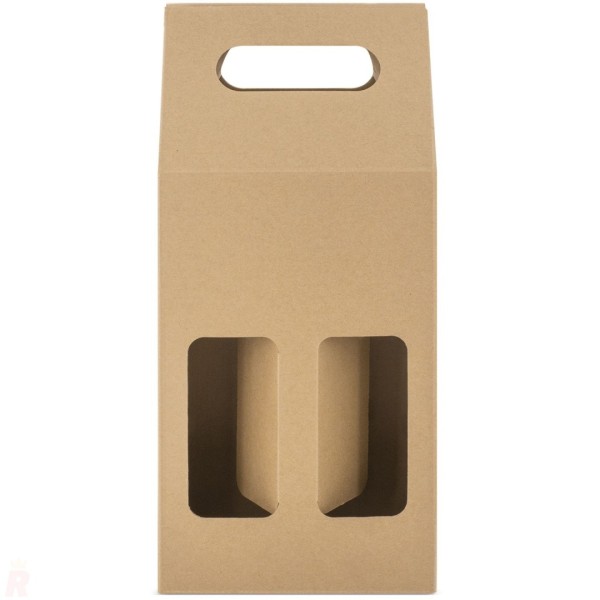 Caja Cartón Ventana 2 Botellas TREVISO - Ref. G-063 Cifra 2