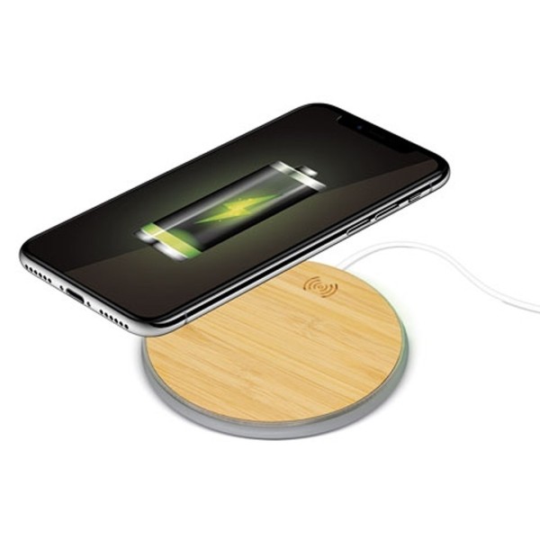 Cargador Ultrarápido 10W Bambú MENPHIS - Ref. 10064 Cifra 2