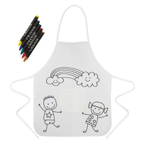 Delantal Colorear Non Woven CHIQUI - Ref. T-415 Cifra