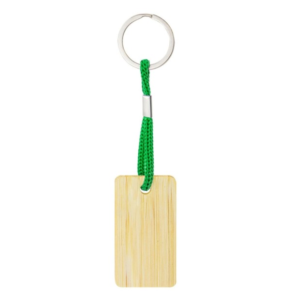 Llavero Bambú RECTANGULAR YIBIN - Ref. 10796 Cifra