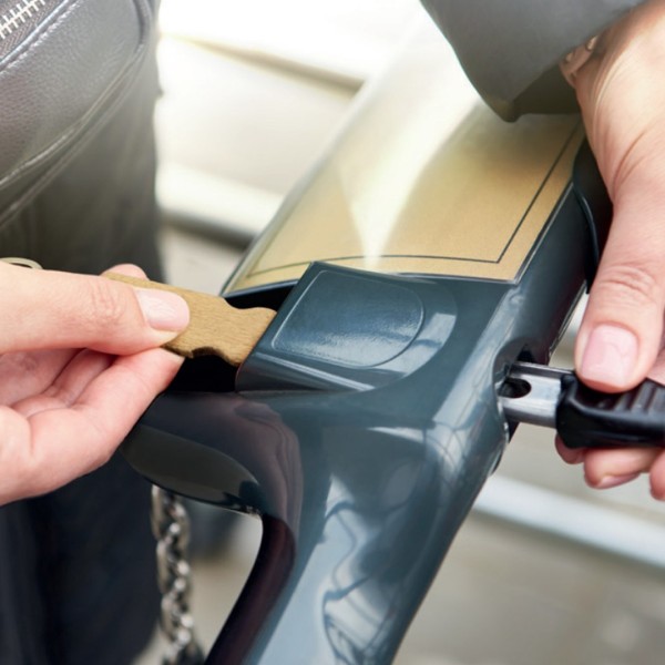 Llavero Madera CARRITO - Ref. 10745 Cifra 2