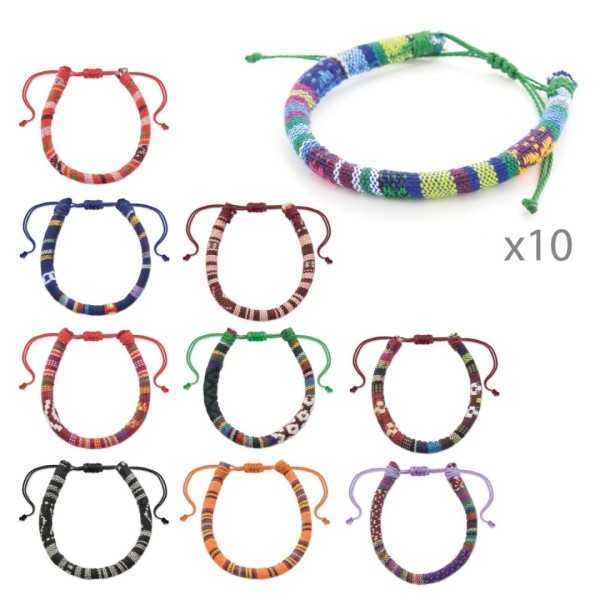 Set 10 Pulseras FRIENDSHIP - Ref. 10236 Cifra