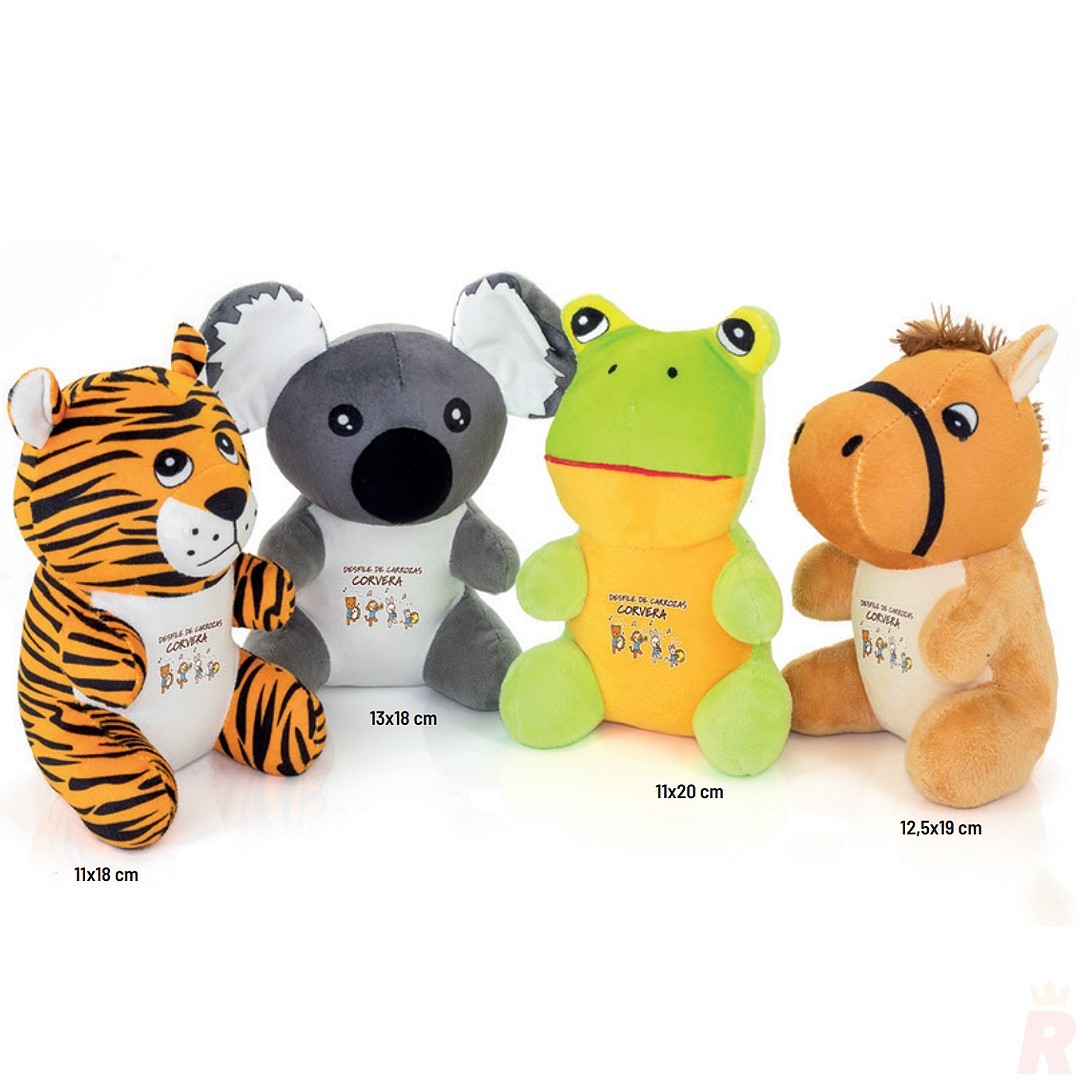 Set 4 Peluches HAPPY ZOO