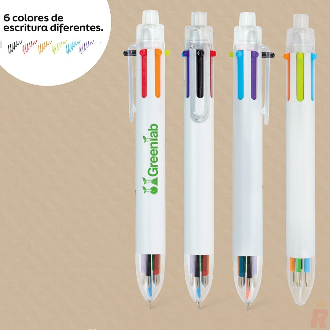 Set Bolígrafo 6 Colores CREATIV - Ref. 10629 Cifra