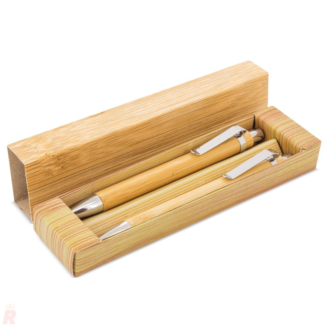 Set Bolígrafo y Lápiz Infinito Bambú ELASTIC...