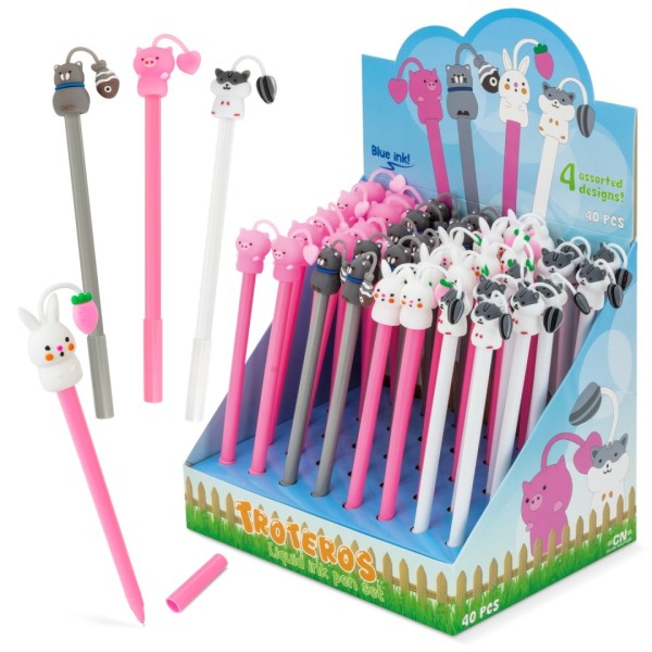 Set Bolígrafos Tinta Líquida TROTEROS (Pack 40) - Ref. 10747 Cifra