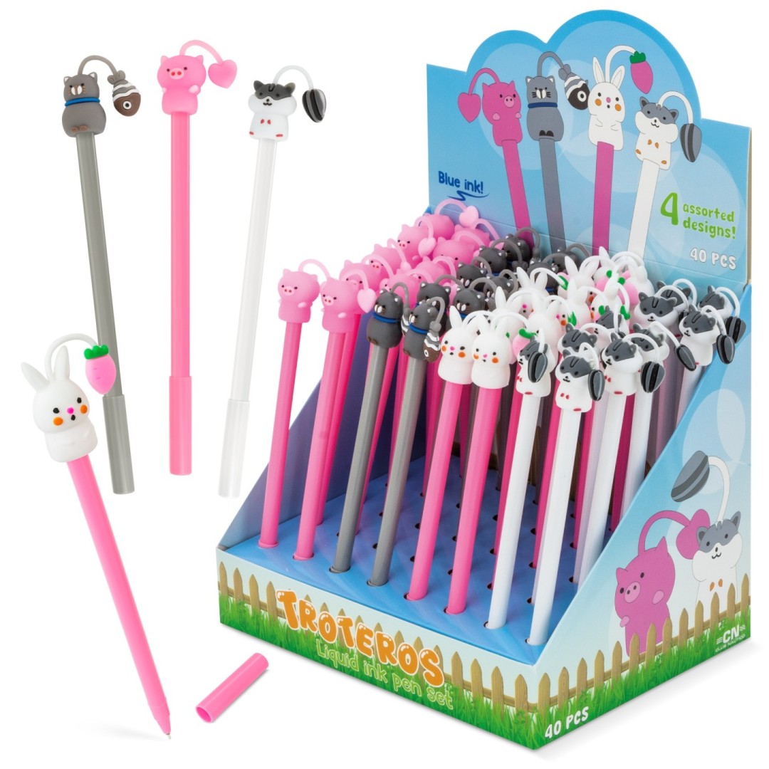 Set Bolígrafos Tinta Líquida TROTEROS (Pack 40) - Ref. 10747 Cifra