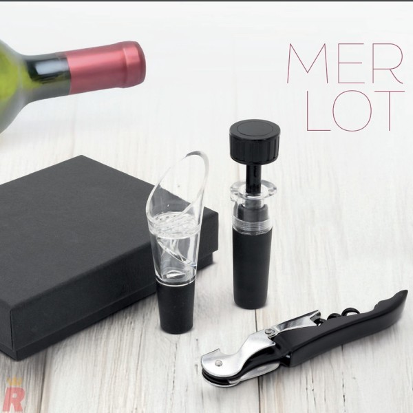 Set Vino 3 Piezas MERLOT - Ref. 10658 Cifra