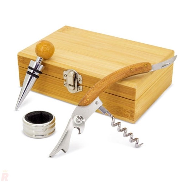 Set Vino Bambú SIENA - Ref. 10076 Cifra 2