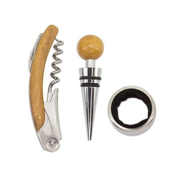 Set Vino Bambú SIENA