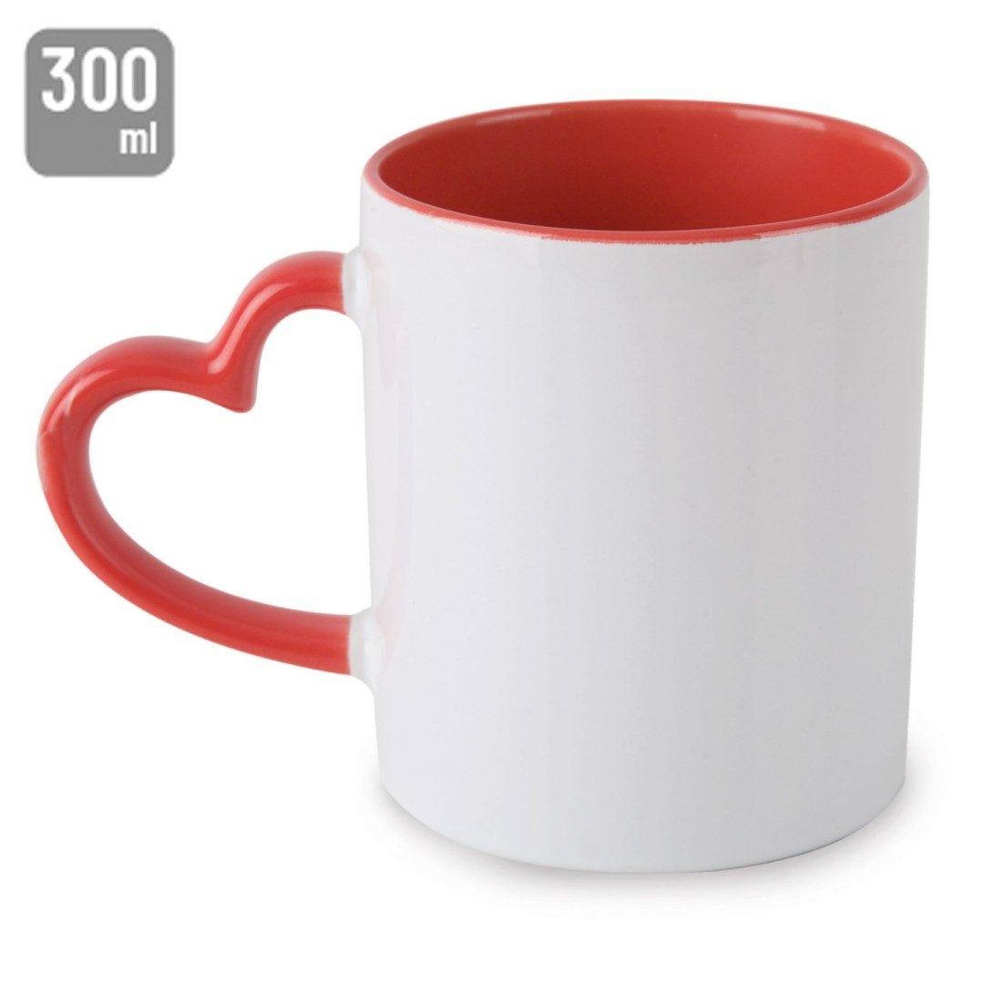 Taza Sublimación CORAZÓN - Ref. 69300 Cifra