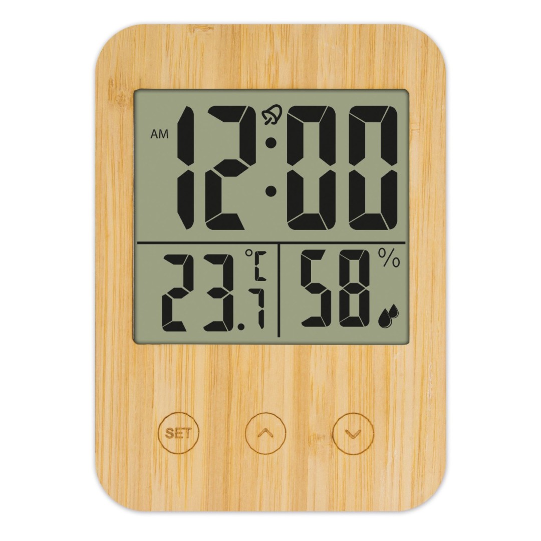 Termómetro Higrómetro Bambú BIRMANIA - Ref. 10061 Cifra