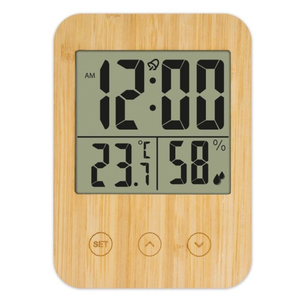 Termómetro Higrómetro Bambú BIRMANIA - Ref. 10061 Cifra