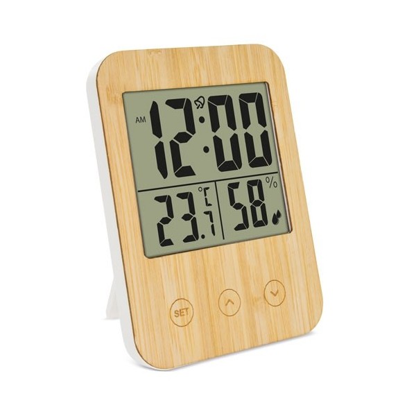 Termómetro Higrómetro Bambú BIRMANIA