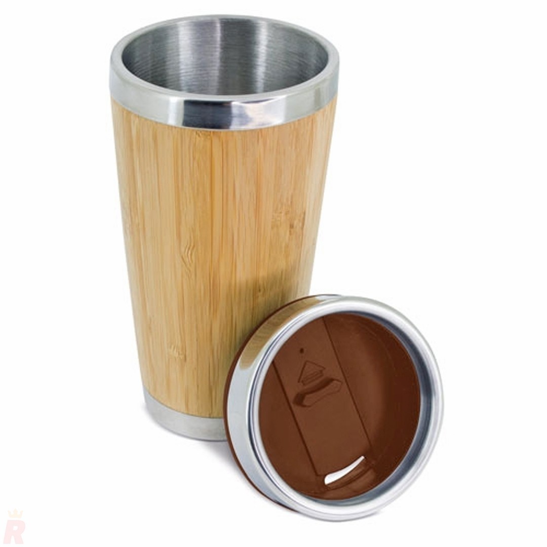 Vaso Termo Bambú Doble Capa 500 ml CUE