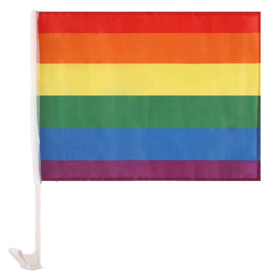 Bandera Coche DIVAR LGBT Arcoíris - Ref. T-29-CO Cifra
