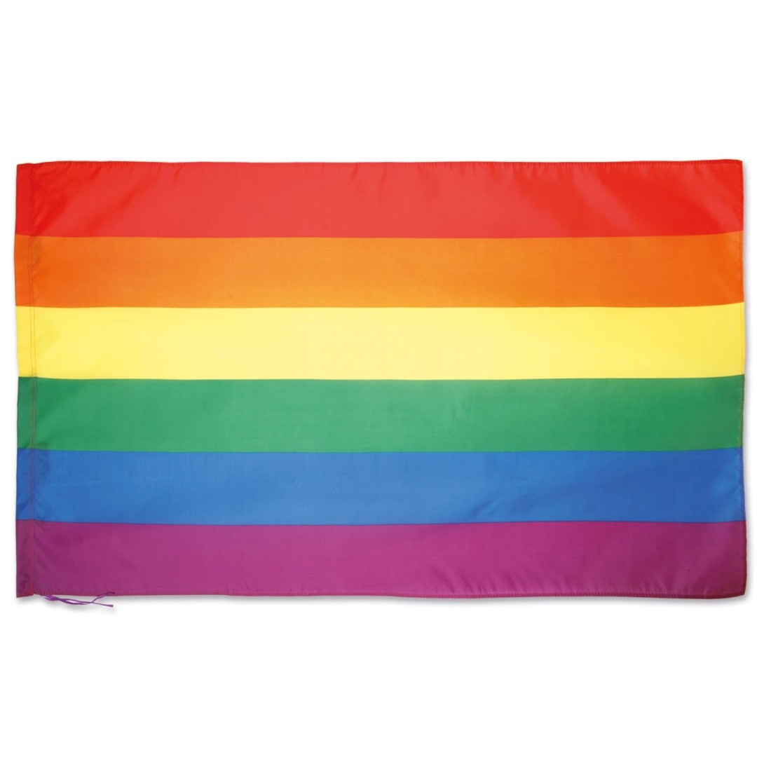 Bandera Fiesta Gran Tamaño Multicolor DRAC LGBT Arcoíris - Ref. T-36-CO Cifra