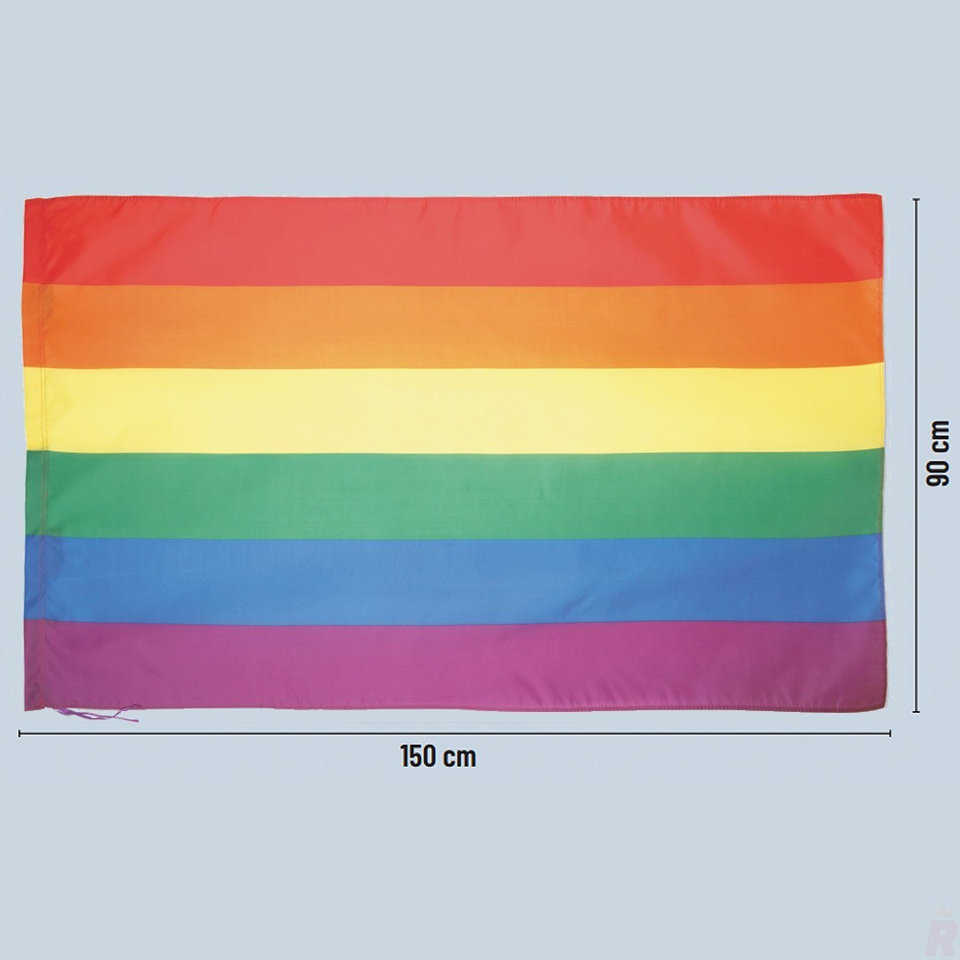 Bandera Fiesta Gran Tamaño Multicolor DRAC LGBT
