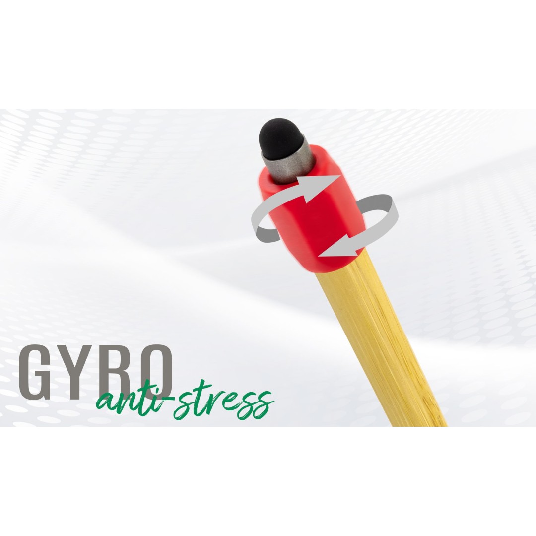 Bolígrafo Antiestrés Giratorio Bambú GYRO