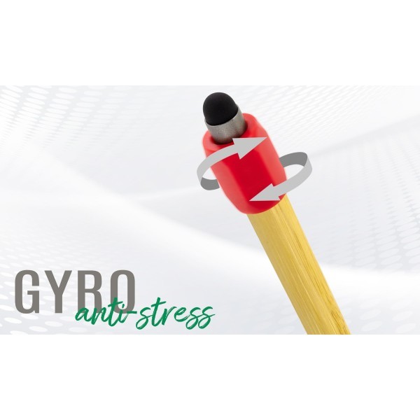 Bolígrafo Antiestrés Giratorio Bambú GYRO