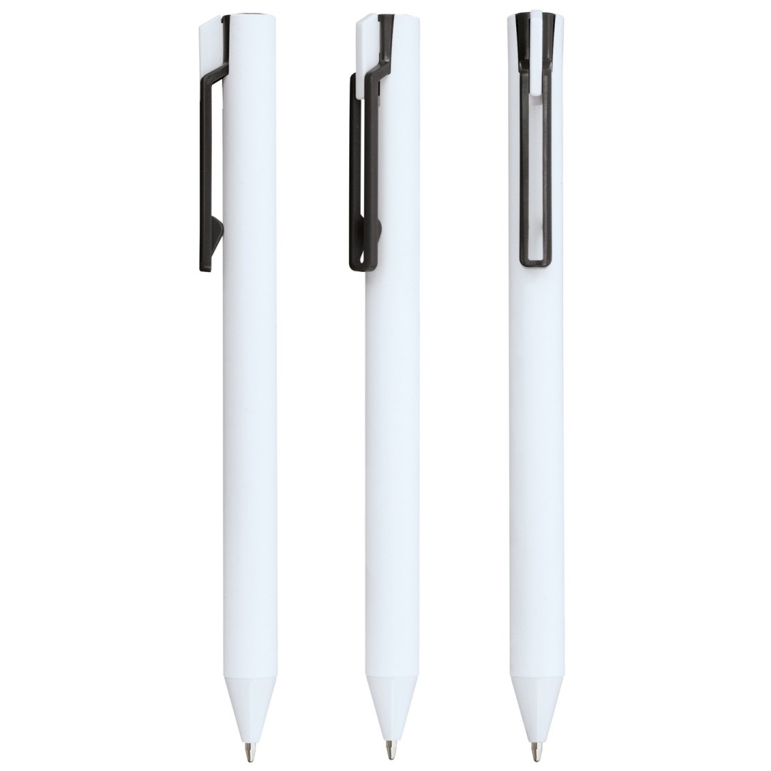 Bolígrafo HERMESS Blanco / Negro - Ref. 10702-BL-NE Cifra