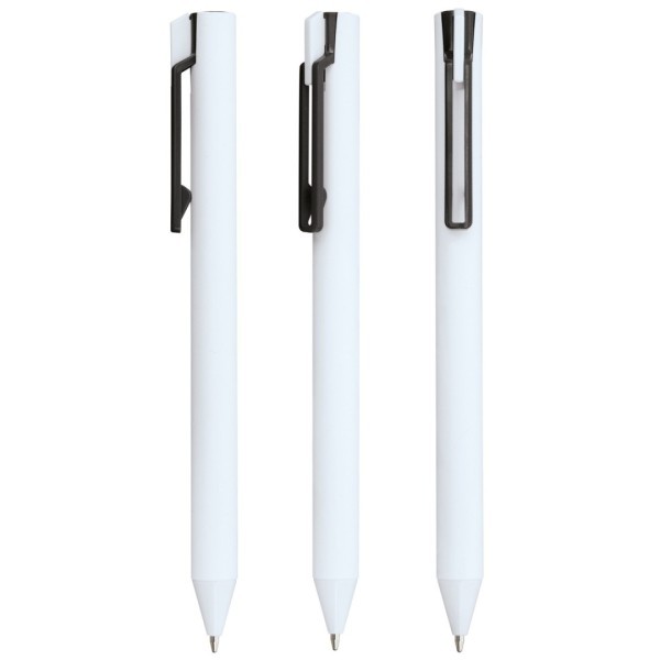 Bolígrafo HERMESS Blanco / Negro - Ref. 10702-BL-NE Cifra