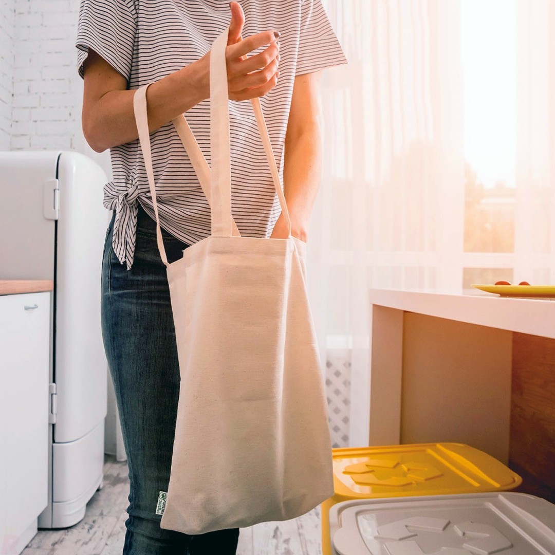 Bolsa Asa Algodón Orgánico SATARA Natural - Ref. 10071-CR Cifra