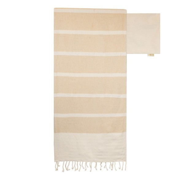 Bolsa Toalla Pareo Algodón Orgánico ISLAS MENORES Beige - Ref. 10733-BE Cifra