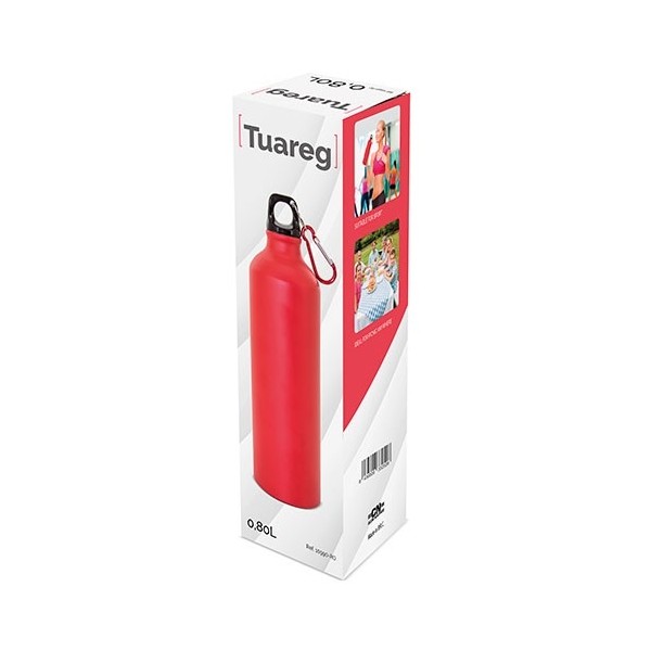 Botella Aluminio Mosquetón 800 ml TUAREG