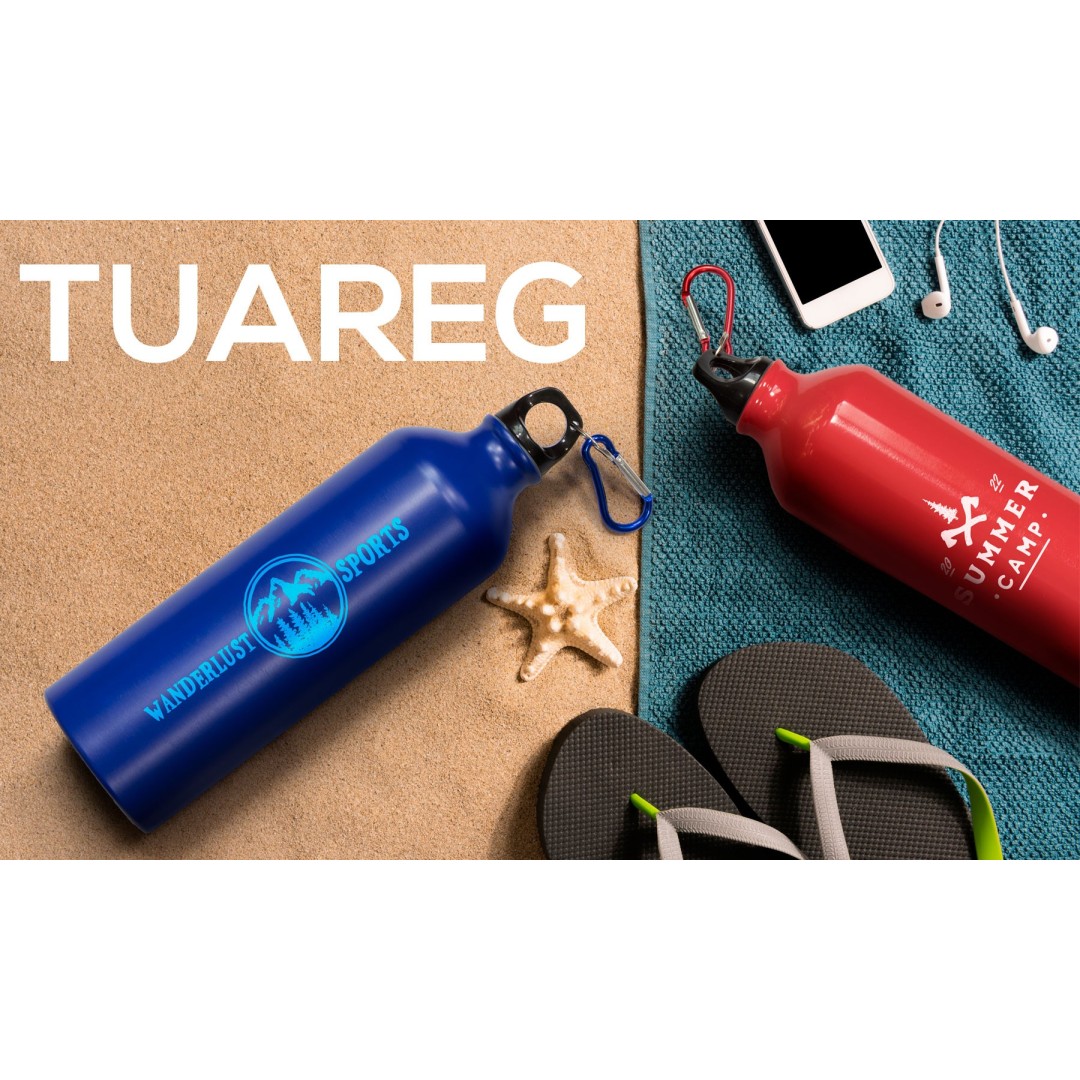 Botella Aluminio Mosquetón 800 ml TUAREG