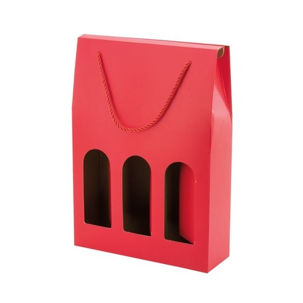 Caja Cartón Lujo 3 Botellas MESEGUERA