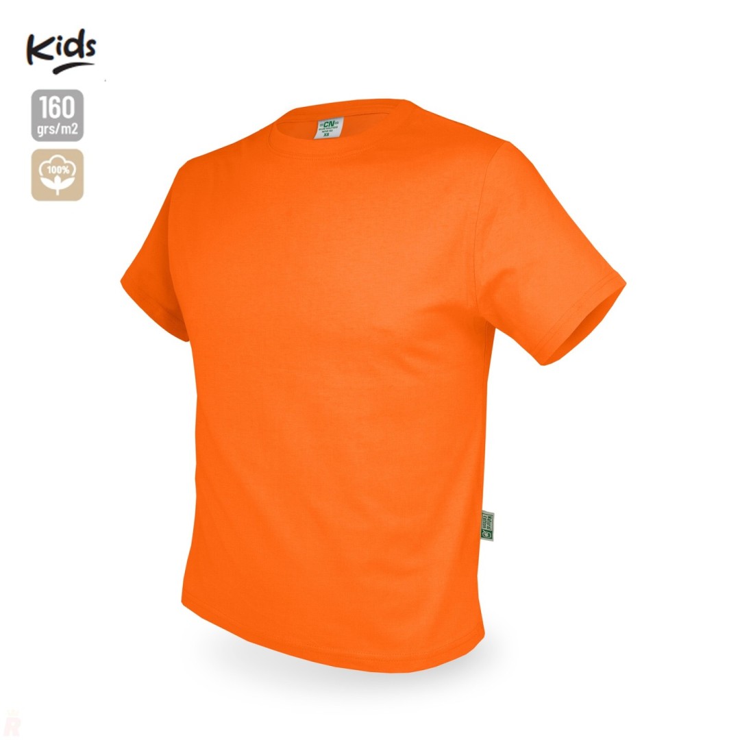 Camiseta Algodón 160G NATUR Niño Naranja - Ref. 10341-2-3-NA Cifra