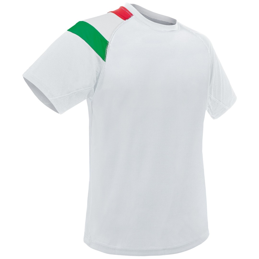 Camiseta Técnica Bandera Países Europa D&F NATIONS Italia / Blanco - Ref. T-497-XXL-BL Cifra